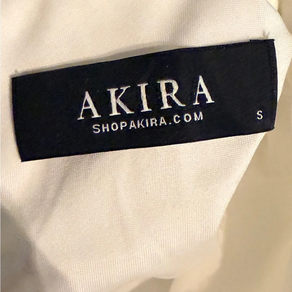 AKIRA White and Silver Sequin A-Line Skirt - Picture 5 of 5